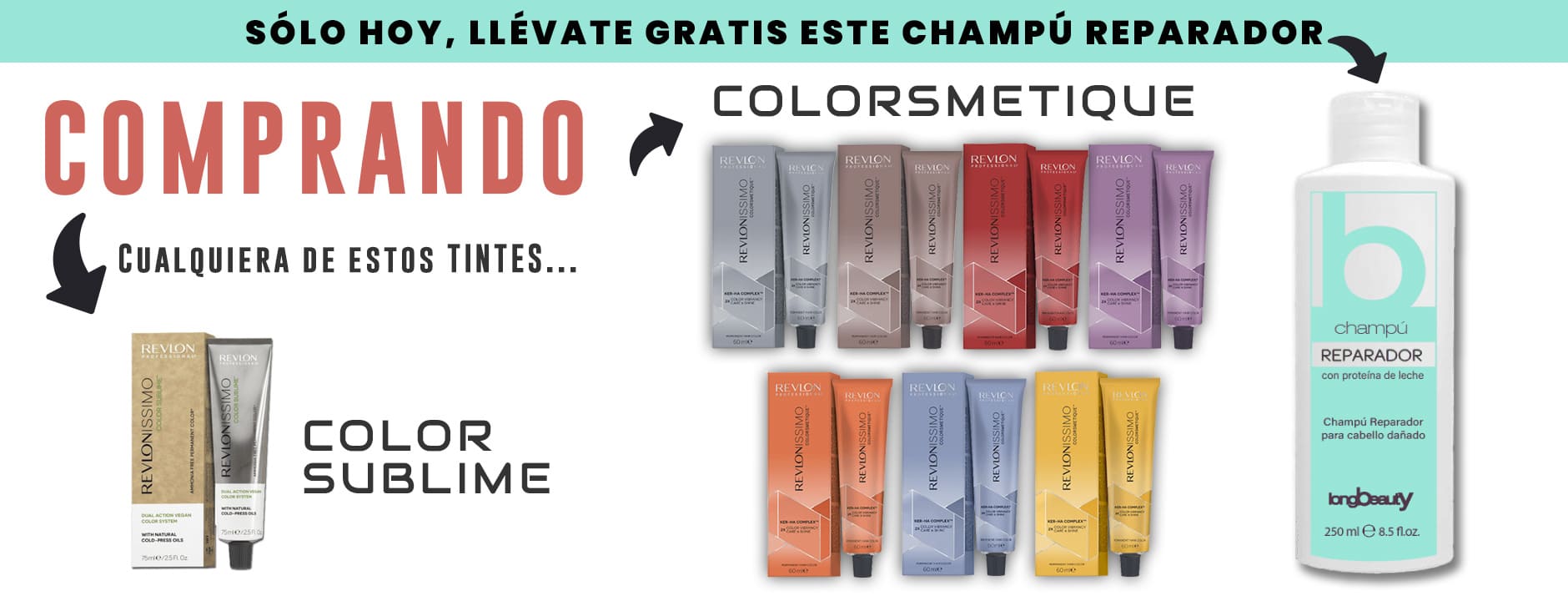 PARTI - TINTE REVLON + CHAMPÚ REPARADOR GRATIS