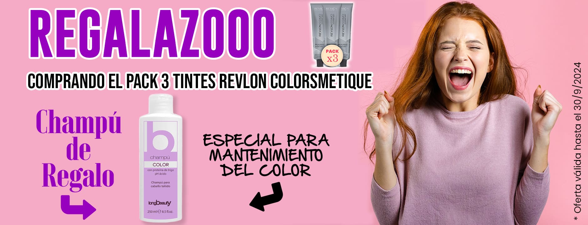 PARTI - PACK 3 TINTES COLORSMETIQUE + CHAMPÚ GRATIS LONG BEAUTY TEÑIDOS