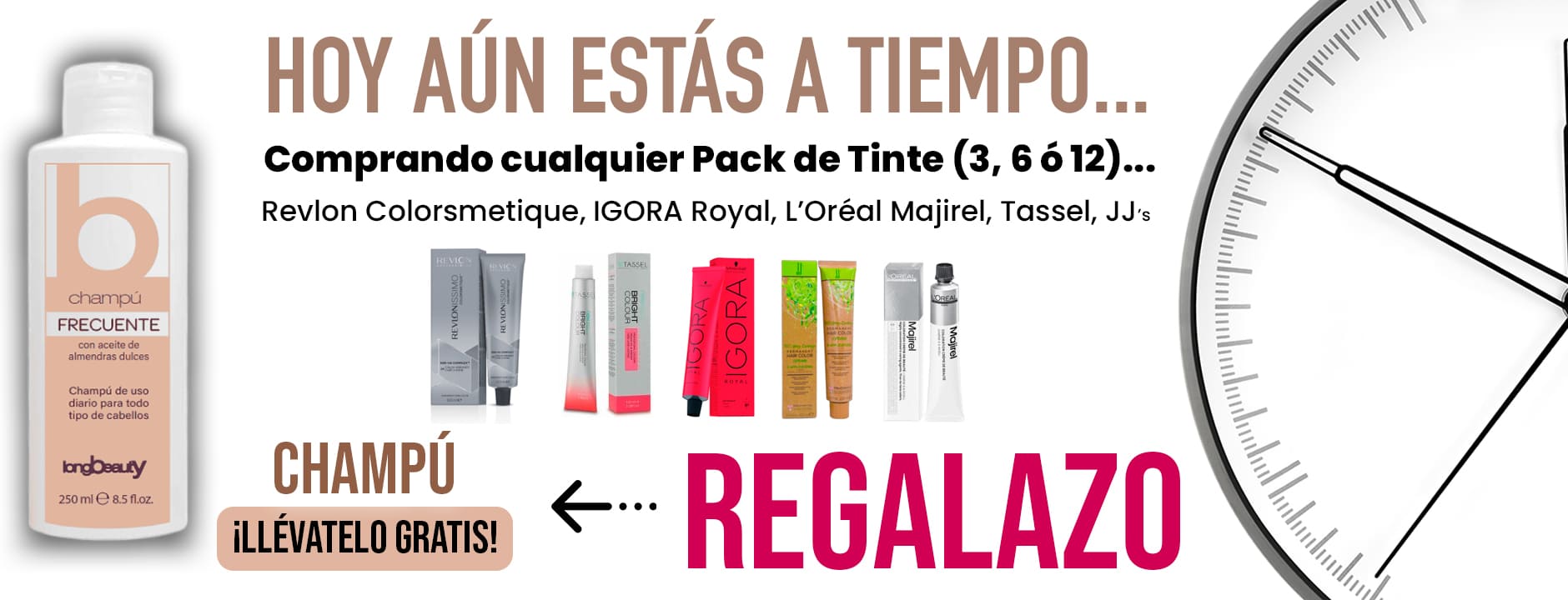 PARTI - CHAMPÚ USO FRECUENTE GRATIS LONG BEAUTY CON LA COMPRA DE PACKS DE TINTES