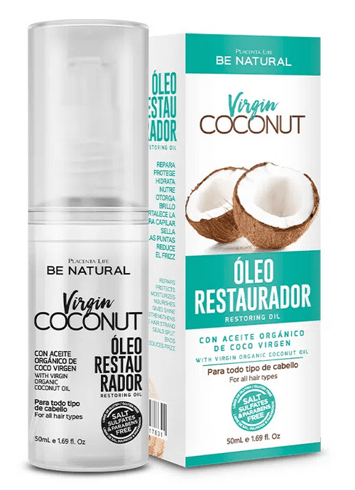 Aceite Puro De Coco Virgin Coconut Restauración Total 50 Ml Vegano Be  Natural 7,99 €