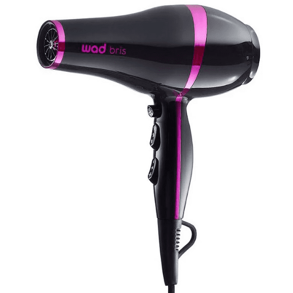 Wad - Secador iónico BRIS Negro-Rosa 2100 watios + Difusor