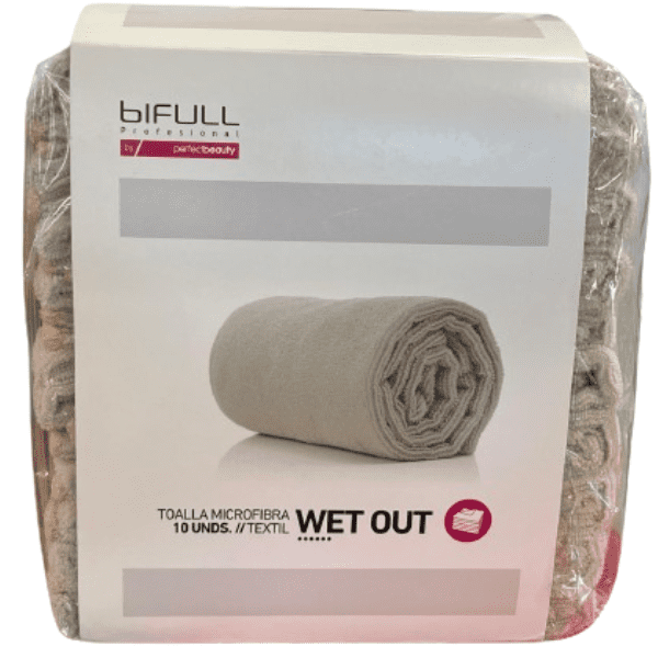 Bifull - 10 Toallas Microfibra Beige 40x73cm