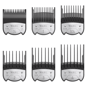 Wahl - Pack 6 Peines Corte Premium Magnéticos (1,5mm, 3mm, 4,5mm, 6mm, 10mm, 13mm) (1801-7110)