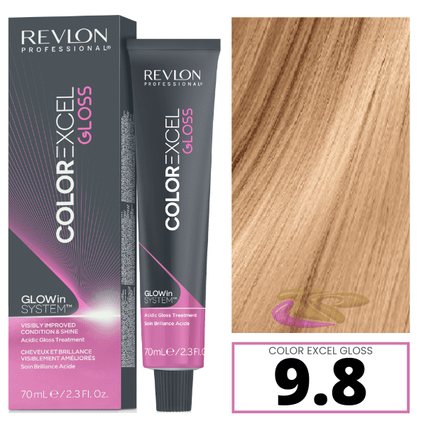 Revlon - Baño COLOR EXCEL GLOSS 9.8 Dawn Nude (sin amoniaco) 70 ml