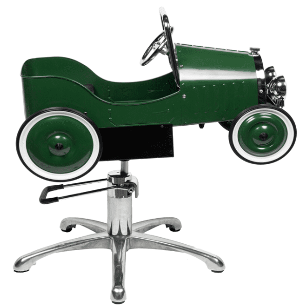 Eurostil - Silla de peluquería especial niños COCHE VERDE (04728)