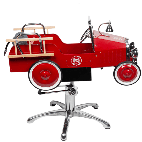 Eurostil - Silla de peluquería especial niños COCHE BOMBEROS ROJO (04727)