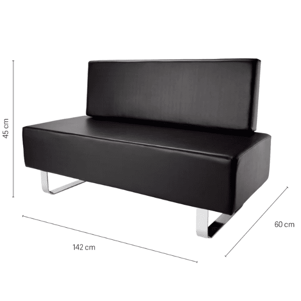 Eurostil - Sofá espera 3 Plazas (03950)