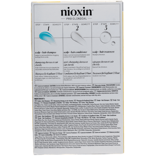 Nioxin - Kit SISTEMA 1 Cabello NATURAL Ligera Pérdida de Densidad (Champú 150 ml + Acondicionador 150 ml + Tratamiento 40 ml)