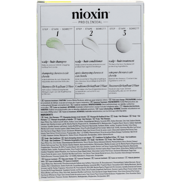 Nioxin - Kit SISTEMA 2 Cabello NATURAL Avanzada Pérdida de Densidad (Champú 150 ml + Acondicionador 150 ml + Tratamiento 40 ml)