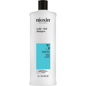 Nioxin - Champú SISTEMA 3 Cabello TEÑIDO Ligera Pérdida de Densidad 1000 ml