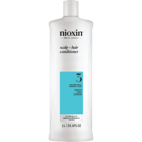 Nioxin - Acondicionador SISTEMA 3 Cabello TEÑIDO Ligera Pérdida de Densidad 1000 ml