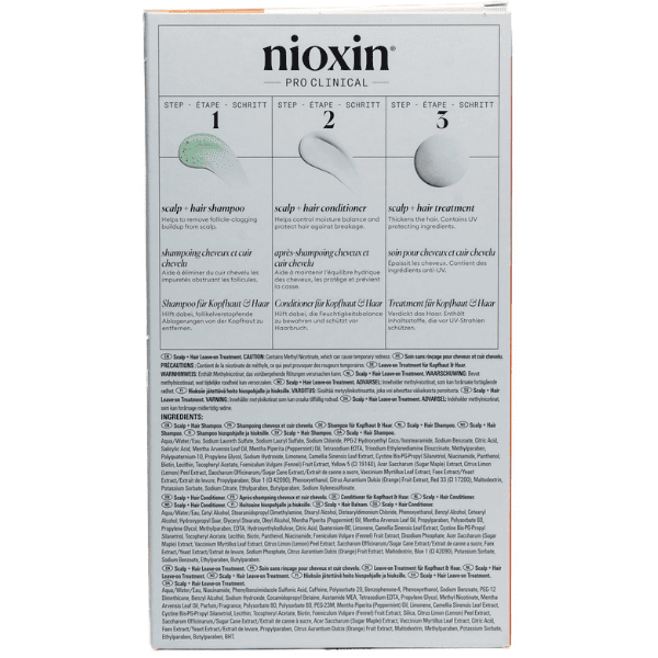 Nioxin - Kit SISTEMA 4 Cabello TEÑIDO Avanzada Pérdida de Densidad (Champú 300 ml + Acondicionador 300 ml + Tratamiento 100 ml)