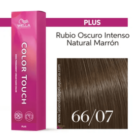 Wella - Baño COLOR TOUCH PLUS 66/07 Rubio Oscuro Intenso Natural Marrón (vegano) 60 ml