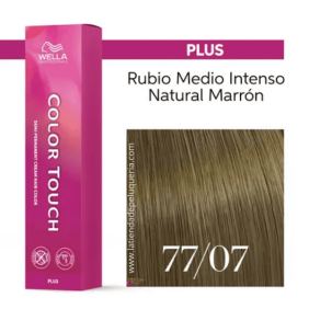 Wella - Baño COLOR TOUCH PLUS 77/07 Rubio Medio Intenso Natural Marrón (vegano) 60 ml