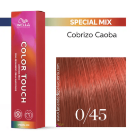 Wella - Baño COLOR TOUCH Special Mix 0/45 Cobrizo Caoba (intensificador) (sin amoniaco y vegano) 60 ml