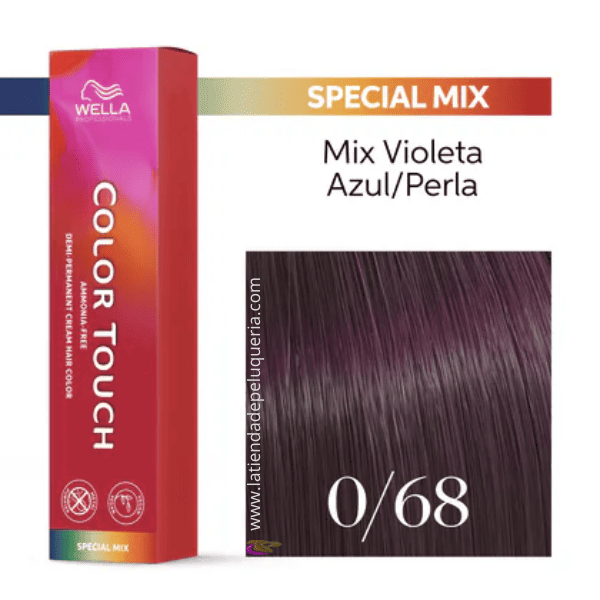 Wella - Baño COLOR TOUCH Special Mix 0/68 Violeta Azul (intensificador) (sin amoniaco y vegano) 60 ml