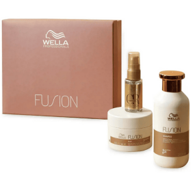 Wella - Pack FUSIÓN Reparación Intensiva (Champú 250ml + Mascarilla 150ml + Sérum 30ml)