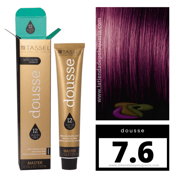 Tassel - Tinte DOUSSE Nº 7.6 RUBIO MEDIO VIOLETA 100 ml (07867)