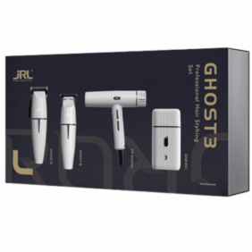 JRL - KIT 3 ONYX CLIPPER + ONYX TRIMMER + ONYX SHAVER PRO BLANCO + SECADOR FORTE PRO BLANCO