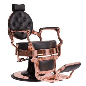 Mudi - Sillón Barbero BUZZ ROSE - BLACK BARBER CHAIR