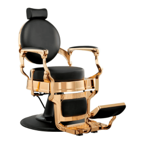 Mudi - Sillón Barbero SHOR GOLD BLACK BARBER CHAIR