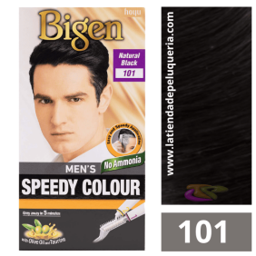 Bigen - Tinte Cabello SPEEDY COLOUR para HOMBRE Nº101 Natural Black (40 gr + 40 gr)