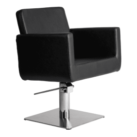 Mudi - Silla de peluquería CHIC Q BLACK SQUARE BASE STYLING CHAIR