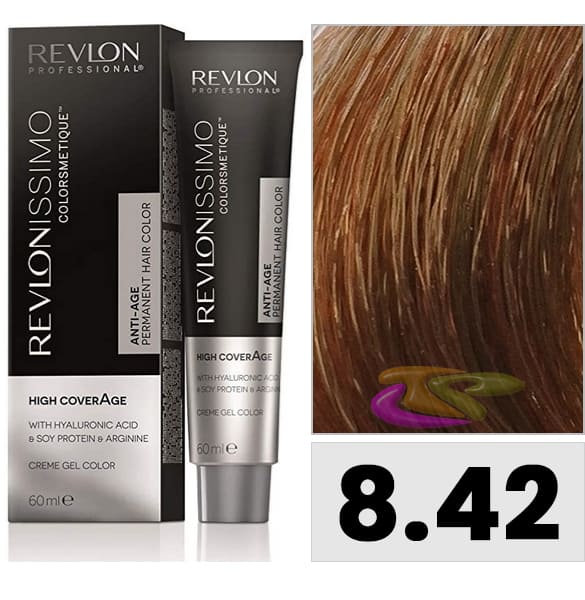 Tinte Revlonissimo High Coverage 8.42 Rubio Claro Miel 60 Ml Revlon 5,75