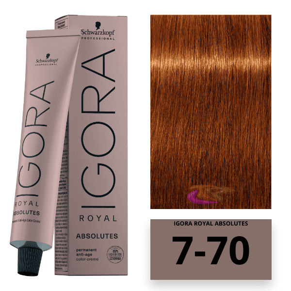 IGORA ROYAL 9.7 RUBIO MUY CLARO COBRIZO – TINTE IGORA 9-7 SCHWARZKOPF 60 ML  (OBSEQUI LOCION ACTIVADORA) –