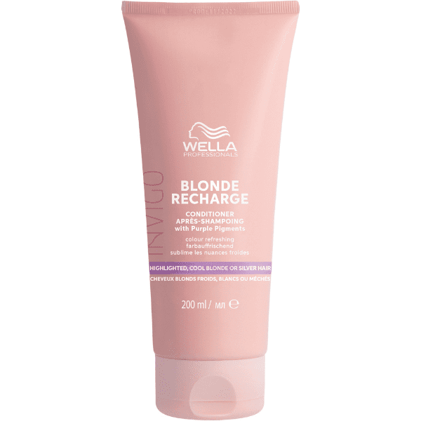 Wella Invigo - Acondicionador Cool BLONDE RECHARGE cabello rubio frío 200 ml